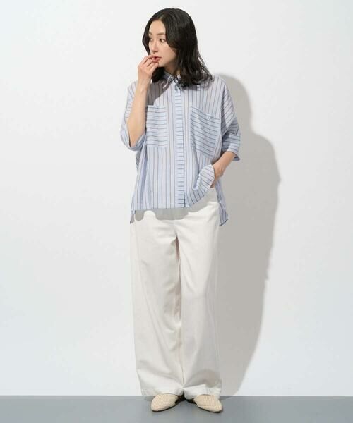 GEORGES RECH / ジョルジュ・レッシュ シャツ・ブラウス | バンドカラードルマンスリーブブラウス | 詳細4