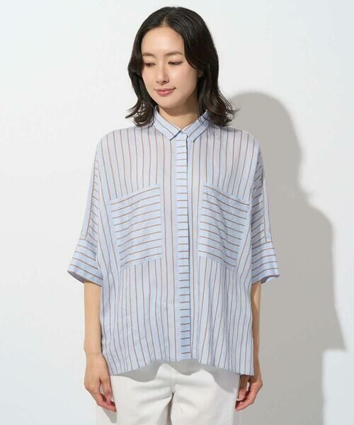 GEORGES RECH / ジョルジュ・レッシュ シャツ・ブラウス | バンドカラードルマンスリーブブラウス | 詳細9