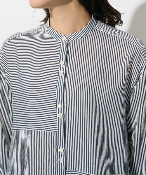 GEORGES RECH / ジョルジュ・レッシュ シャツ・ブラウス | バンドカラードルマンスリーブロングブラウス | 詳細13