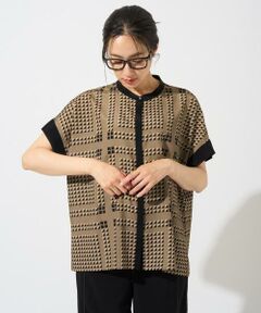 GEORGES RECH / ジョルジュ・レッシュ シャツ・ブラウス | [日本製/セットアップ対応]ジオメトリックスカーフ柄ブラウス