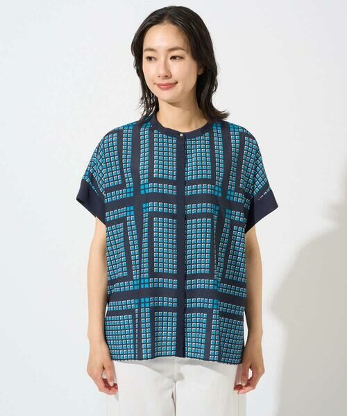 GEORGES RECH / ジョルジュ・レッシュ シャツ・ブラウス | [日本製/セットアップ対応]ジオメトリックスカーフ柄ブラウス | 詳細15