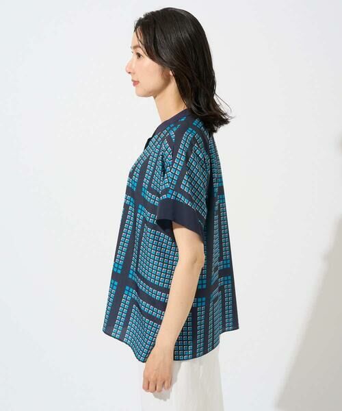 GEORGES RECH / ジョルジュ・レッシュ シャツ・ブラウス | [日本製/セットアップ対応]ジオメトリックスカーフ柄ブラウス | 詳細16