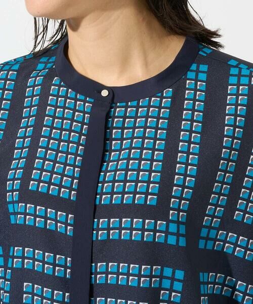 GEORGES RECH / ジョルジュ・レッシュ シャツ・ブラウス | [日本製/セットアップ対応]ジオメトリックスカーフ柄ブラウス | 詳細18