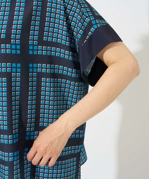 GEORGES RECH / ジョルジュ・レッシュ シャツ・ブラウス | [日本製/セットアップ対応]ジオメトリックスカーフ柄ブラウス | 詳細19