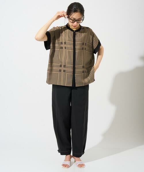 GEORGES RECH / ジョルジュ・レッシュ シャツ・ブラウス | [日本製/セットアップ対応]ジオメトリックスカーフ柄ブラウス | 詳細2