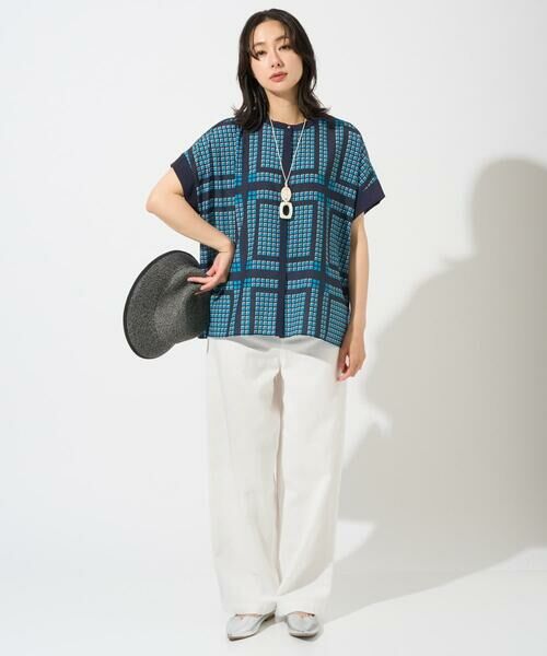 GEORGES RECH / ジョルジュ・レッシュ シャツ・ブラウス | [日本製/セットアップ対応]ジオメトリックスカーフ柄ブラウス | 詳細6