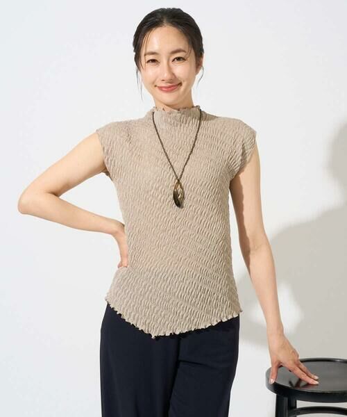 GEORGES RECH / ジョルジュ・レッシュ シャツ・ブラウス | プリーツフレンチスリーブプルオーバー | 詳細1