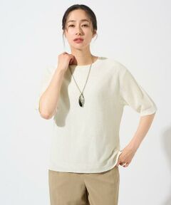 GEORGES RECH / ジョルジュ・レッシュ ニット・セーター | [日本製]ホールガーメントストレッチ5分袖ニット