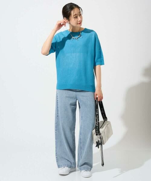 GEORGES RECH / ジョルジュ・レッシュ ニット・セーター | [日本製]ホールガーメントストレッチ5分袖ニット | 詳細1