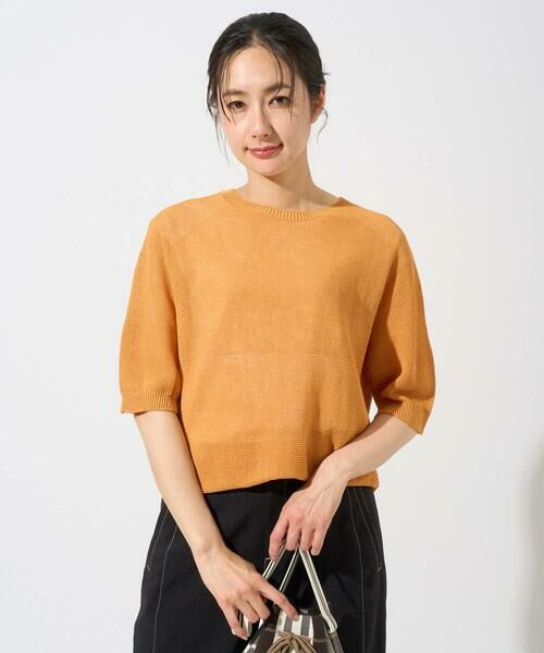 GEORGES RECH / ジョルジュ・レッシュ ニット・セーター | [日本製]ホールガーメントストレッチ5分袖ニット | 詳細10