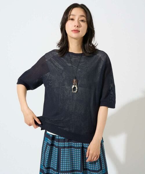 GEORGES RECH / ジョルジュ・レッシュ ニット・セーター | [日本製]ホールガーメントストレッチ5分袖ニット | 詳細11