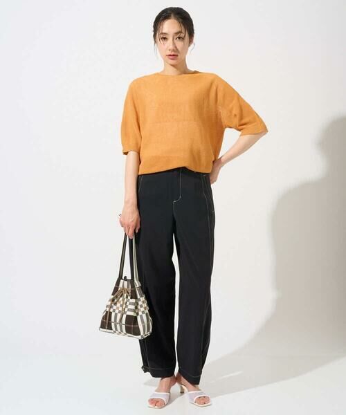 GEORGES RECH / ジョルジュ・レッシュ ニット・セーター | [日本製]ホールガーメントストレッチ5分袖ニット | 詳細7