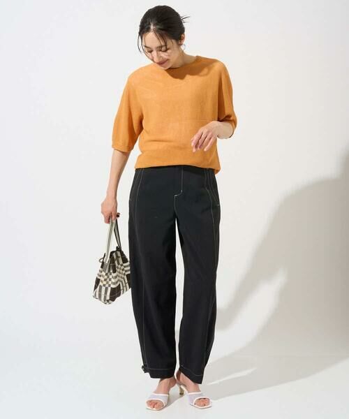 GEORGES RECH / ジョルジュ・レッシュ ニット・セーター | [日本製]ホールガーメントストレッチ5分袖ニット | 詳細8