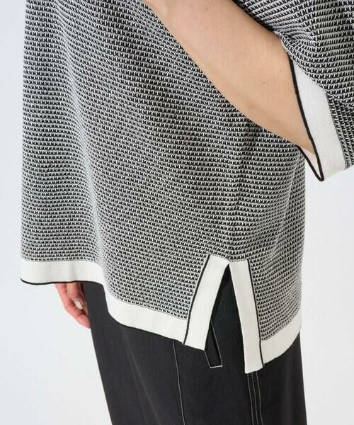 GEORGES RECH / ジョルジュ・レッシュ ニット・セーター | スクエアジャカードキーネックニット | 詳細12