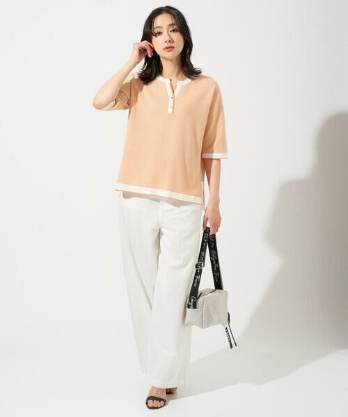 GEORGES RECH / ジョルジュ・レッシュ ニット・セーター | スクエアジャカードキーネックニット | 詳細4