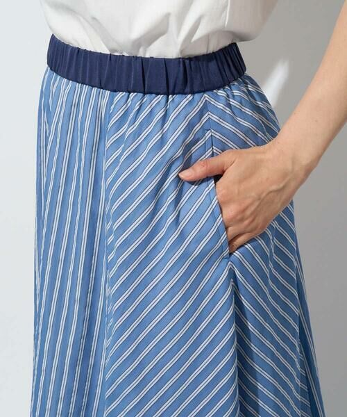 GEORGES RECH / ジョルジュ・レッシュ ロング・マキシ丈スカート | シアーストライプフレアスカート | 詳細16