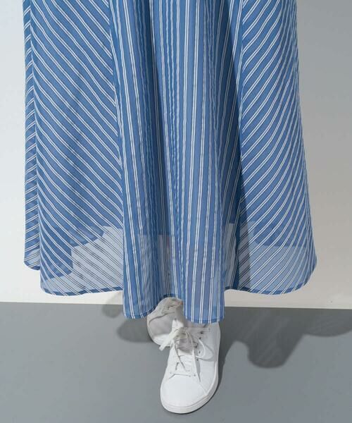GEORGES RECH / ジョルジュ・レッシュ ロング・マキシ丈スカート | シアーストライプフレアスカート | 詳細17