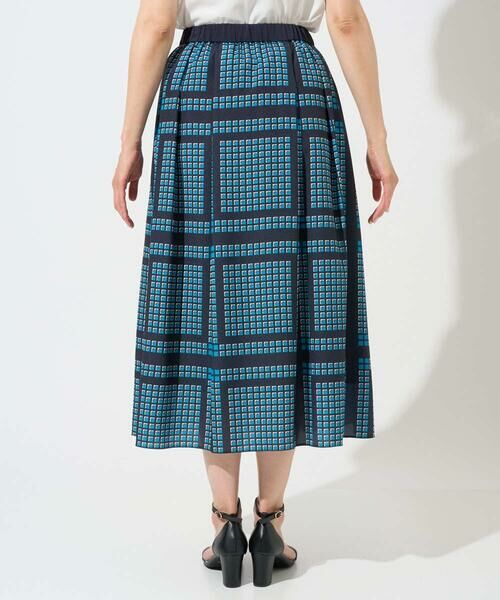 GEORGES RECH / ジョルジュ・レッシュ ロング・マキシ丈スカート | [日本製/セットアップ対応]ジオメトリックスカーフ柄スカート | 詳細10