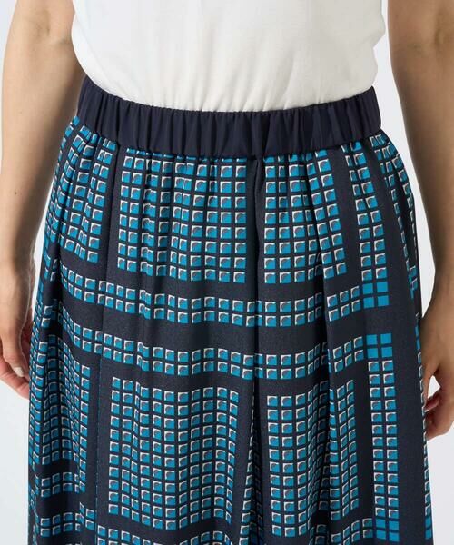 GEORGES RECH / ジョルジュ・レッシュ ロング・マキシ丈スカート | [日本製/セットアップ対応]ジオメトリックスカーフ柄スカート | 詳細11