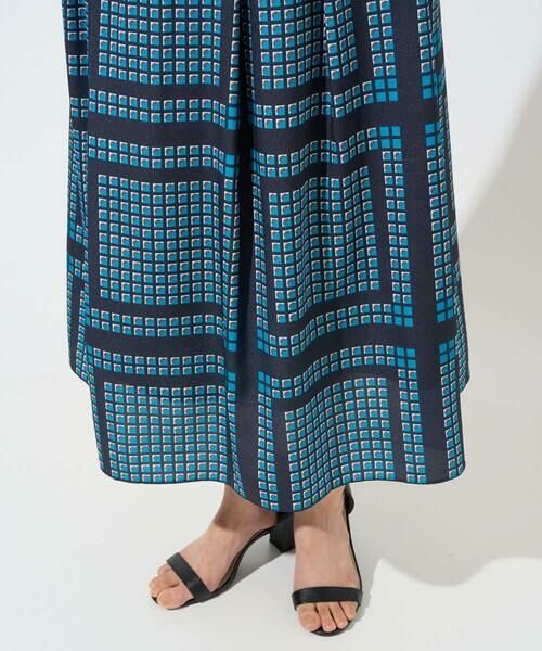 GEORGES RECH / ジョルジュ・レッシュ ロング・マキシ丈スカート | [日本製/セットアップ対応]ジオメトリックスカーフ柄スカート | 詳細13