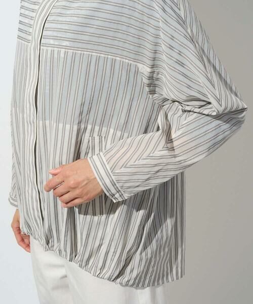 GEORGES RECH / ジョルジュ・レッシュ その他アウター | シアーストライプスタンドカラーブルゾン | 詳細12