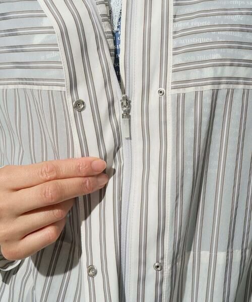 GEORGES RECH / ジョルジュ・レッシュ その他アウター | シアーストライプスタンドカラーブルゾン | 詳細16