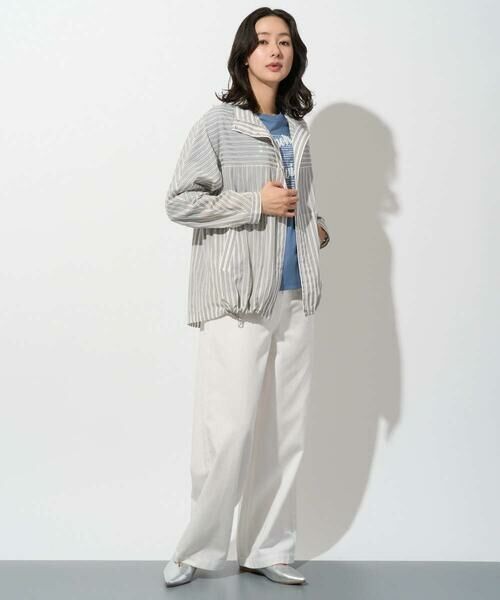 GEORGES RECH / ジョルジュ・レッシュ その他アウター | シアーストライプスタンドカラーブルゾン | 詳細5