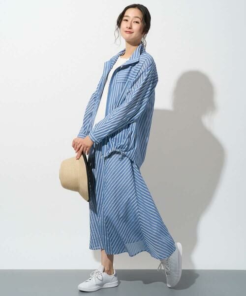 GEORGES RECH / ジョルジュ・レッシュ その他アウター | シアーストライプスタンドカラーブルゾン | 詳細7