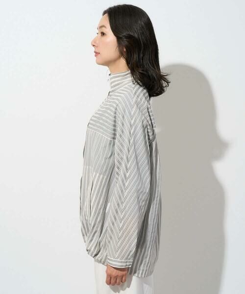 GEORGES RECH / ジョルジュ・レッシュ その他アウター | シアーストライプスタンドカラーブルゾン | 詳細9