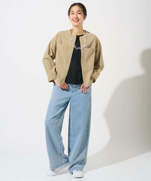 GEORGES RECH / ジョルジュ・レッシュ ノーカラージャケット | [セットアップ対応]ノーカラージップジャケット | 詳細4