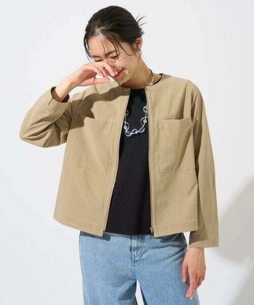 GEORGES RECH / ジョルジュ・レッシュ ノーカラージャケット | [セットアップ対応]ノーカラージップジャケット | 詳細5