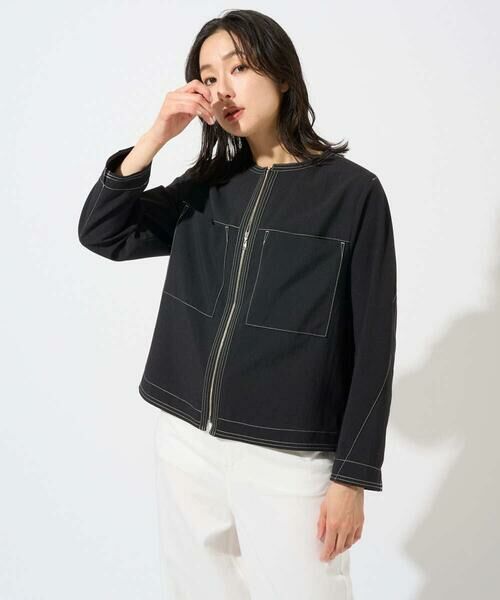 GEORGES RECH / ジョルジュ・レッシュ ノーカラージャケット | [セットアップ対応]ノーカラージップジャケット | 詳細6