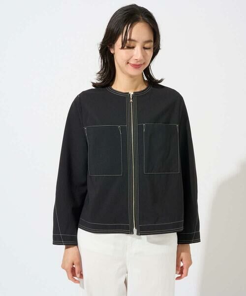 GEORGES RECH / ジョルジュ・レッシュ ノーカラージャケット | [セットアップ対応]ノーカラージップジャケット | 詳細7