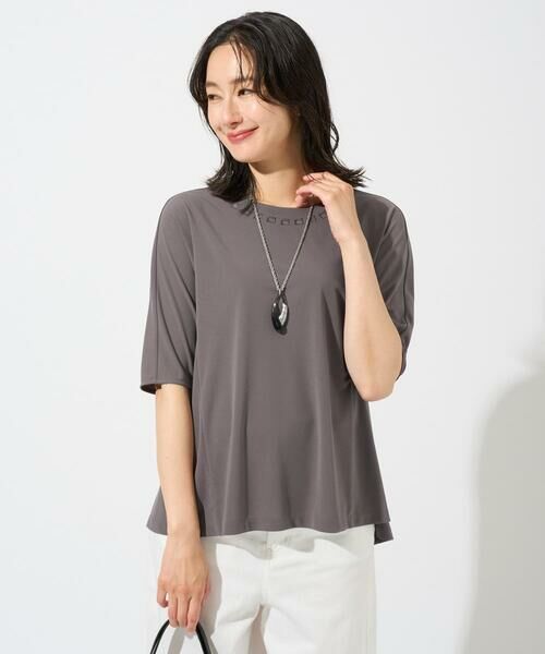 GEORGES RECH / ジョルジュ・レッシュ カットソー | [セットアップ対応]ドライタッチジャージーセミフレアプルオーバー | 詳細10