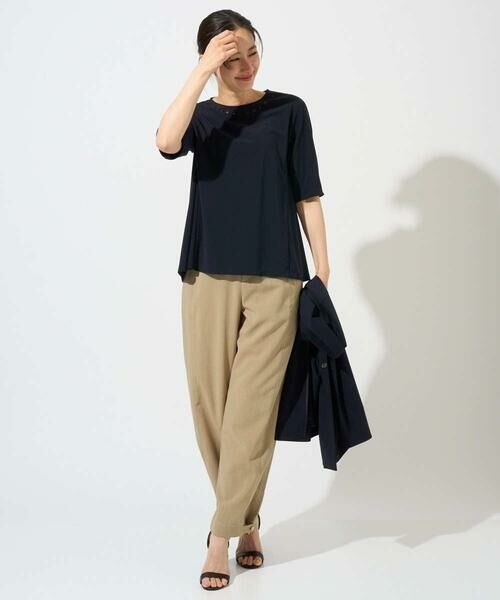 GEORGES RECH / ジョルジュ・レッシュ カットソー | [セットアップ対応]ドライタッチジャージーセミフレアプルオーバー | 詳細3