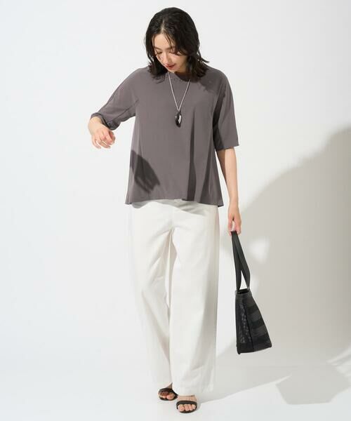 GEORGES RECH / ジョルジュ・レッシュ カットソー | [セットアップ対応]ドライタッチジャージーセミフレアプルオーバー | 詳細6