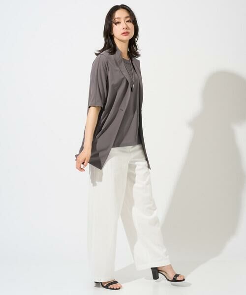GEORGES RECH / ジョルジュ・レッシュ カットソー | [セットアップ対応]ドライタッチジャージーセミフレアプルオーバー | 詳細8