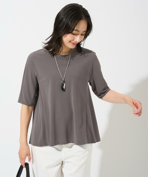 GEORGES RECH / ジョルジュ・レッシュ カットソー | [セットアップ対応]ドライタッチジャージーセミフレアプルオーバー | 詳細9