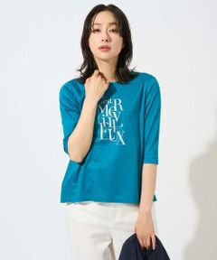 GEORGES RECH / ジョルジュ・レッシュ カットソー | メタリックロゴプリント5分袖カットソー