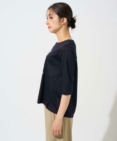 GEORGES RECH / ジョルジュ・レッシュ カットソー | メタリックロゴプリント5分袖カットソー | 詳細13