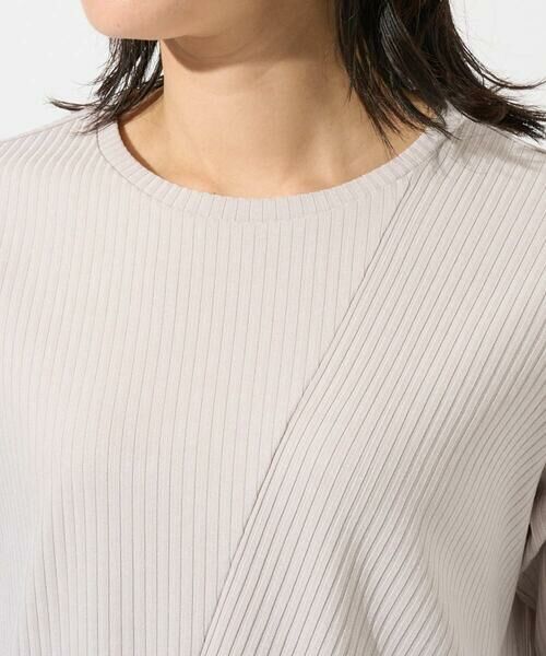 GEORGES RECH / ジョルジュ・レッシュ カットソー | [日本製]バイヤスストレッチリブ5分袖カットソー | 詳細14