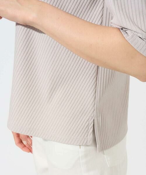GEORGES RECH / ジョルジュ・レッシュ カットソー | [日本製]バイヤスストレッチリブ5分袖カットソー | 詳細16