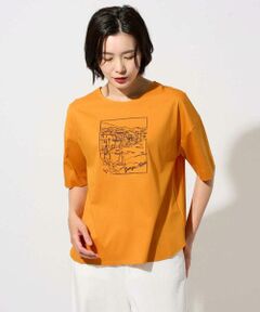 GEORGES RECH / ジョルジュ・レッシュ カットソー | [接触冷感]ドライコットン刺繍カットソー