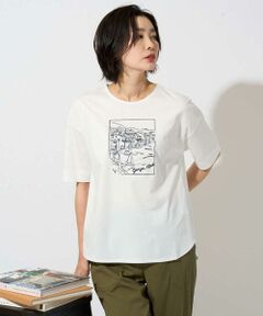 GEORGES RECH / ジョルジュ・レッシュ カットソー | [接触冷感]ドライコットン刺繍カットソー