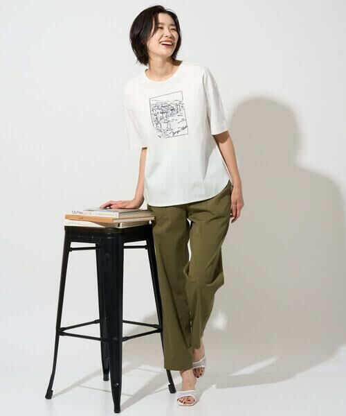 GEORGES RECH / ジョルジュ・レッシュ カットソー | [接触冷感]ドライコットン刺繍カットソー | 詳細1