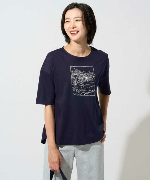 GEORGES RECH / ジョルジュ・レッシュ カットソー | [接触冷感]ドライコットン刺繍カットソー | 詳細10