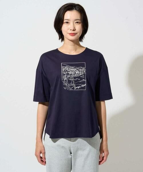 GEORGES RECH / ジョルジュ・レッシュ カットソー | [接触冷感]ドライコットン刺繍カットソー | 詳細11