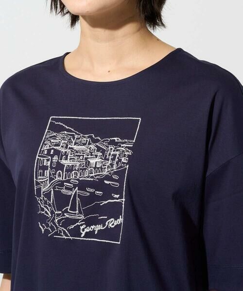 GEORGES RECH / ジョルジュ・レッシュ カットソー | [接触冷感]ドライコットン刺繍カットソー | 詳細15