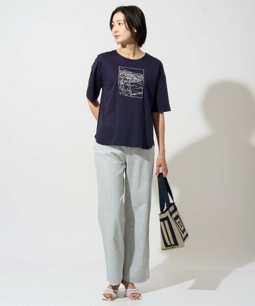 GEORGES RECH / ジョルジュ・レッシュ カットソー | [接触冷感]ドライコットン刺繍カットソー | 詳細6