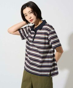 GEORGES RECH / ジョルジュ・レッシュ カットソー | マルチボーダーポロシャツ